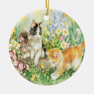 Cute Kittens Ornament