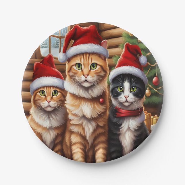 Cute Kittens Paper Plates (Front)