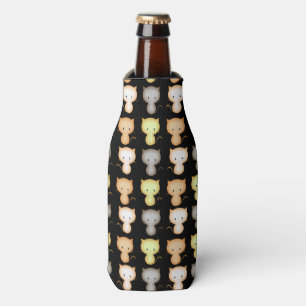 Cute Kittens Pattern Bottle Cooler