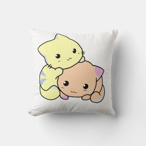 Cute Kittens Throw Pillow