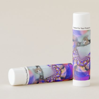 Cute Kitty Abstract Lip Balm