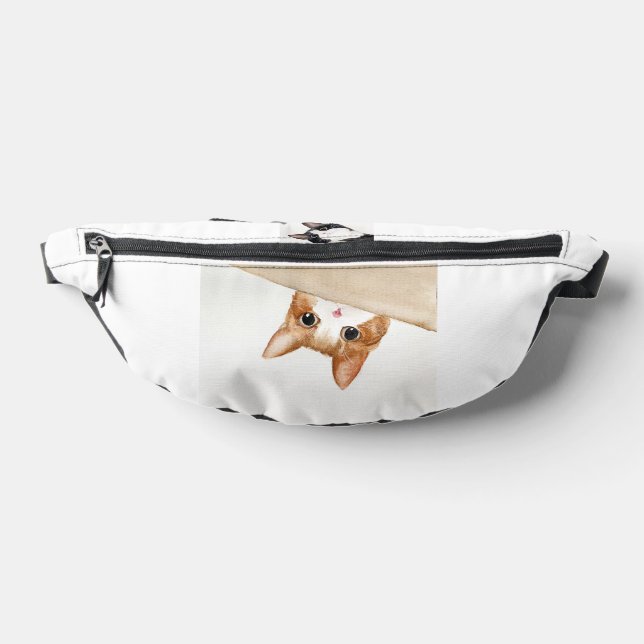 Cute Kitty Adorable Funny Cats Animal Fanny Pack (Lay Down)