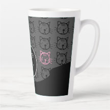 Cute Kitty (black, dk gray and pink)
