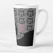 Cute Kitty (black, gray and pink)