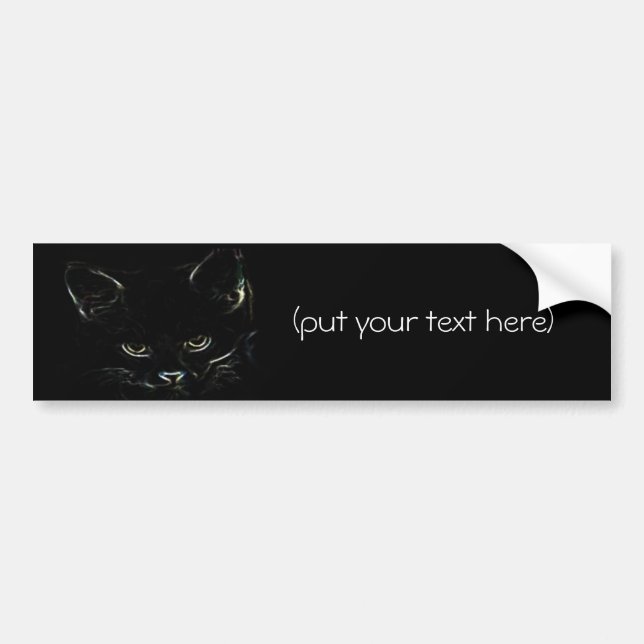 Cute Kitty Bumper Sticker (Front)