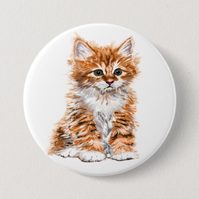 Cute Kitty Button (Front)