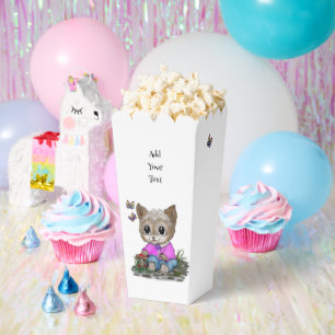 Cute Kitty Cat and Butterfly Favor Boxes