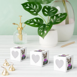 Cute Kitty Cat and Butterfly Favor Boxes
