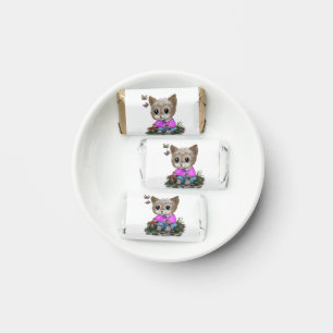 Cute Kitty Cat and Butterfly Hershey's Miniatures