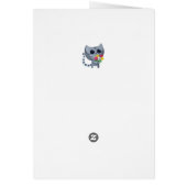 Cute Kitty Cat and flowers Cards (Back)