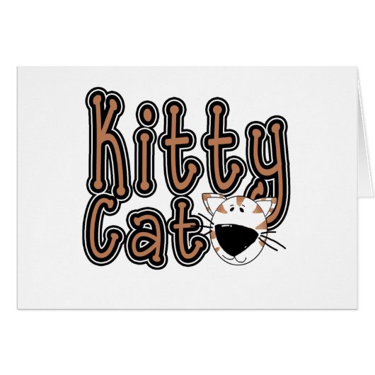 Cute Kitty Cat Cards (Front Horizontal)