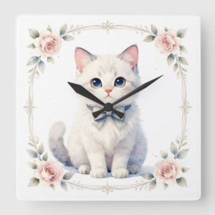 cute kitty cat clock