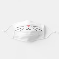 Cute Kitty Cat Face Cloth Face Mask