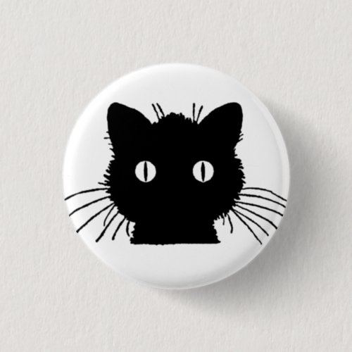 Cute Kitty Cat Head Button