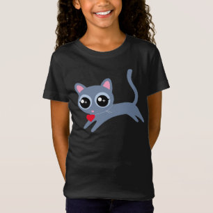 Cute Kitty Cat Heart Thief T-Shirt