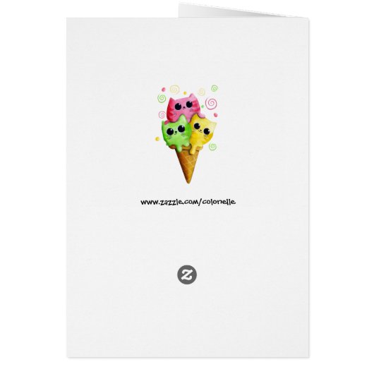Cute Kitty Cat Ice Cream (Back)
