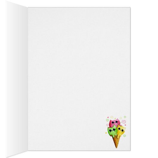 Cute Kitty Cat Ice Cream (Inside (Right))