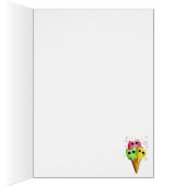 Cute Kitty Cat Ice Cream Cards (Inside (Right))