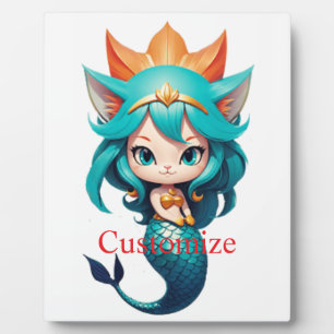 Cute Kitty Cat Mermaid Thunder_Cove Plaque