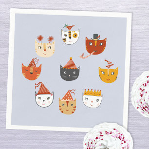 Cute Kitty Cat Napkins