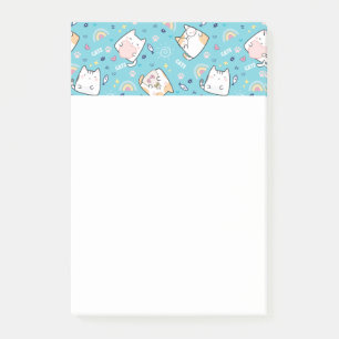 Cute Kitty Cat Pattern Whimsical Post-it Notes