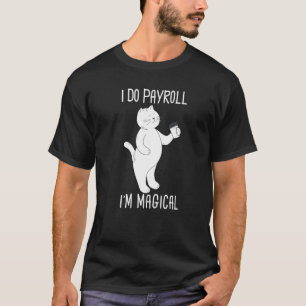 Cute Kitty Cat Payroll Specialist Employee Finance T-Shirt