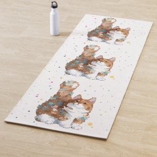 Cute Kitty Cat Pet Animal  Yoga Mat