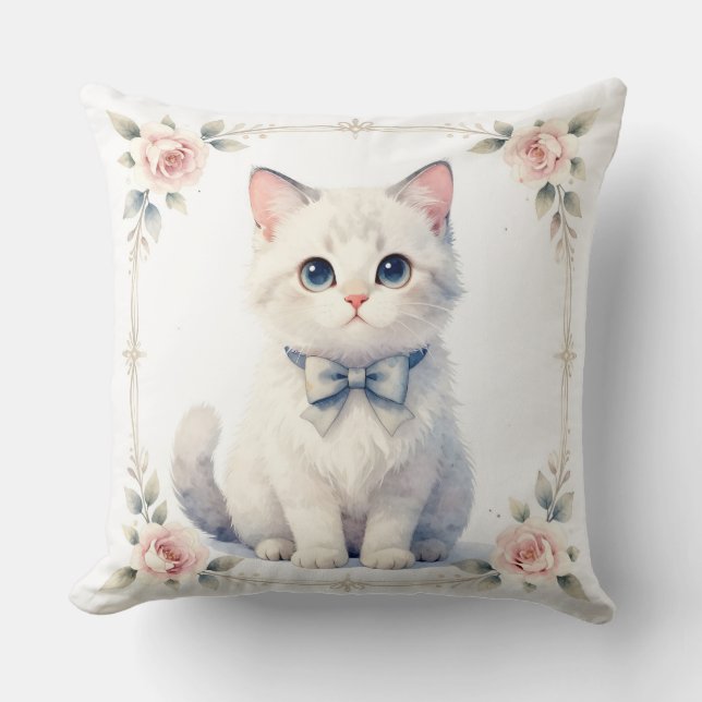 cute kitty cat pillow (Front)