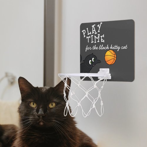 Cute Kitty Cat Play Time Fun Mini Basketball Hoop