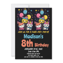 Cute Kitty Cat Purr-Fect Party Cats Birthday