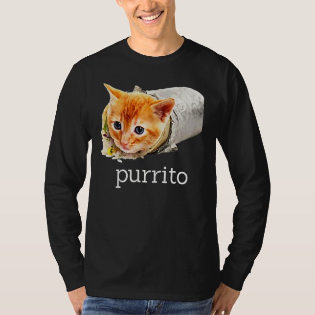 Cute Kitty Cat Purrito Burrito Pun Essential T-Shirt (Front)