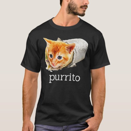 Cute Kitty Cat Purrito Burrito Pun Essential T_Shirt
