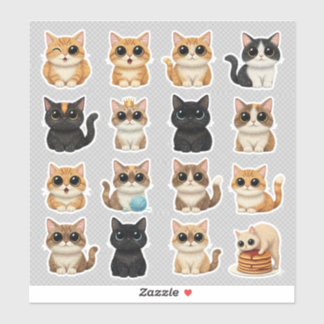 Cute kitty cat Stickers