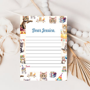 Cute Kitty Cat Time Capsule Note Message Card