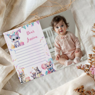 Cute Kitty Cat Time Capsule Note Message Card