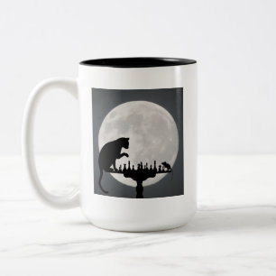 Cute Kitty Cat Two-Tone Coffee Mug