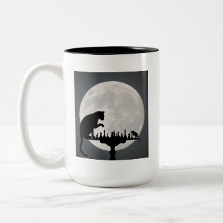 Cute Kitty Cat Two-Tone Coffee Mug
