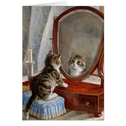 Cute Kitty Cat Vintage Painting by Frank Paton (Front)