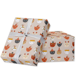 Cute Kitty Cat Wrapping Paper