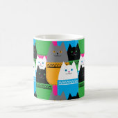 Cute Kitty Cats in Pockets Coffee Mug (Center)