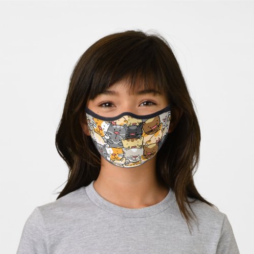 Cute Kitty Cats Premium Face Mask