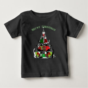 Cute Kitty Christmas Tree T-Shirt