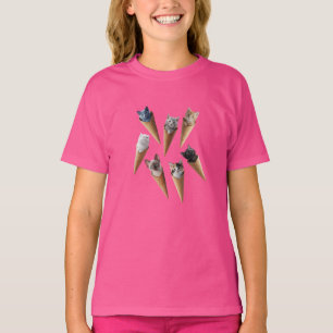 Cute Kitty Cones Kids' T-Shirt