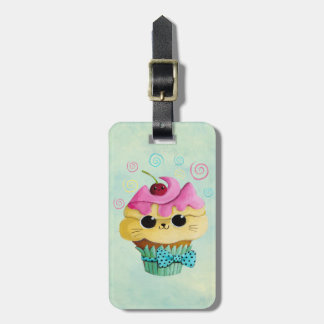 Cute Kitty Cupcake Luggage Tag