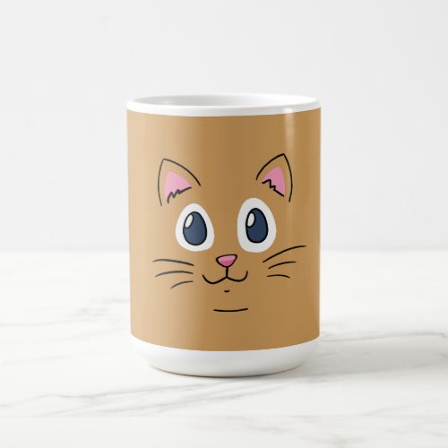 Cute Kitty Face Coffee Mug