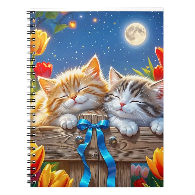 Cute kitty friends notebook  (Front)