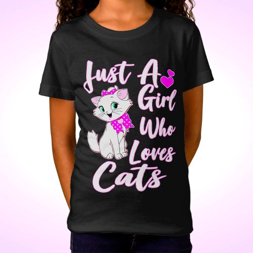 Cute Kitty Just A Girl Who Loves Cats  T_Shirt