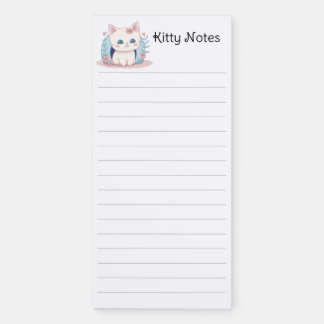 Cute Kitty Kawaii, Chibi Kitten Magnetic Notepad