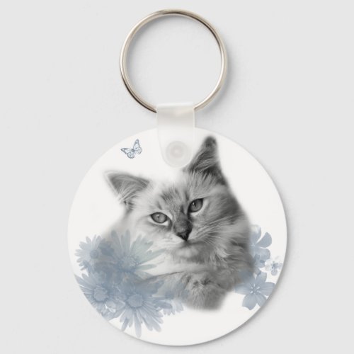 cute kitty keychain