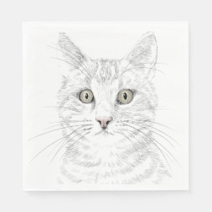 Cute Kitty Kitten Tiger Cat Napkins